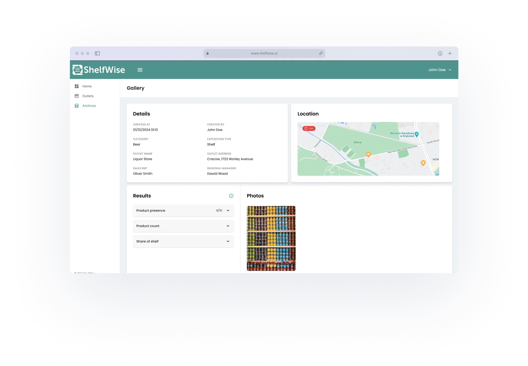 Shelfwise Application